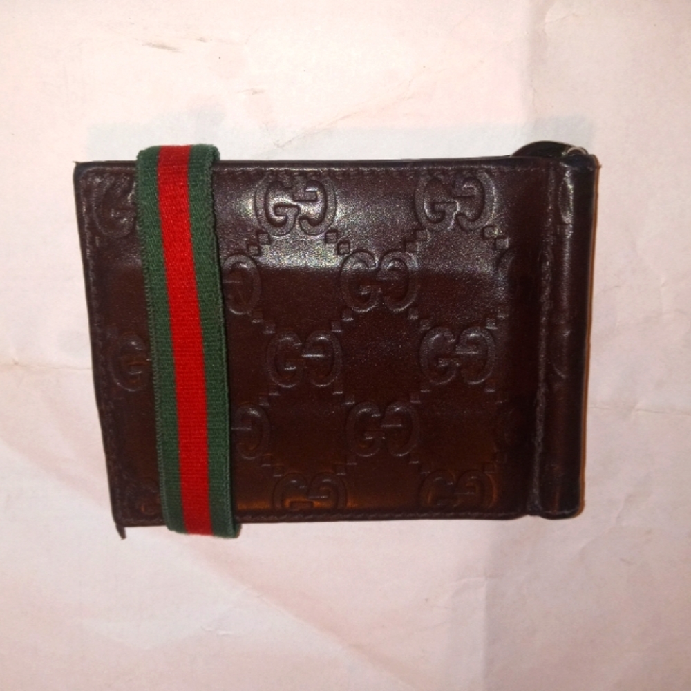 Gucci GG Elastic web cardholder w/ belt clip